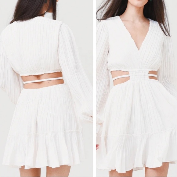 Jonathan Simkhai Londyn Mushroom Cutout Mini Dress